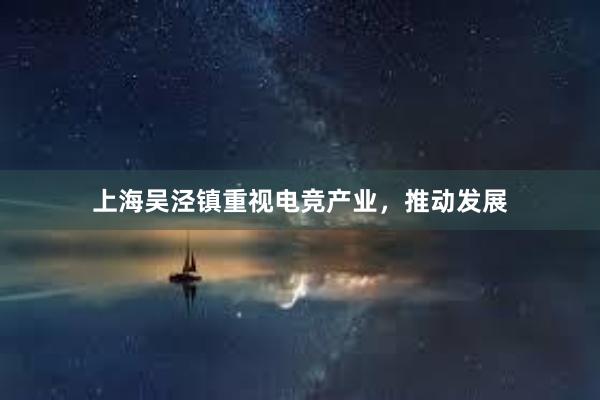 上海吴泾镇重视电竞产业，推动发展
